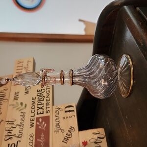 Blown glass perfume decanter